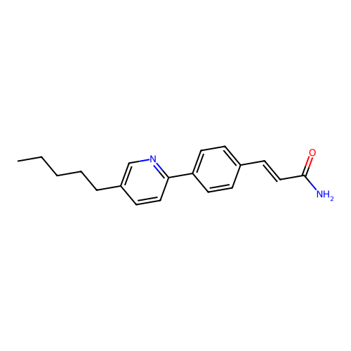 3-[4-(5-Pentyl-2-pyridinyl)phenyl]acrylamide structure
