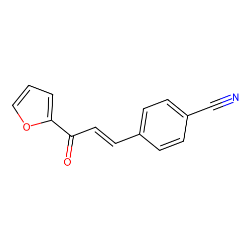 4-[3-(2-Furyl)-3-oxo-1-propenyl]benzonitrile structure
