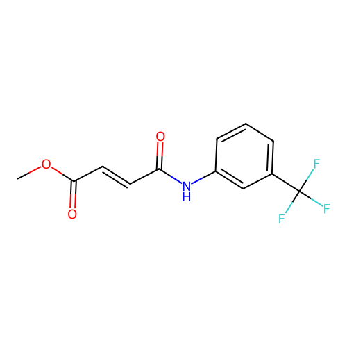 Methyl4-oxo-4-[3-(trifluoromethyl)anilino]-2-butenoate structure