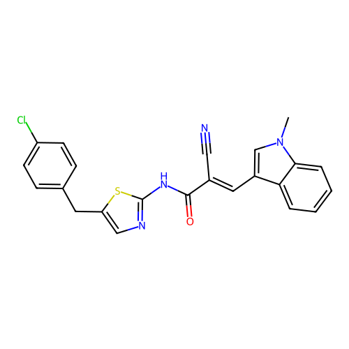 C23H17ClN4OS structure