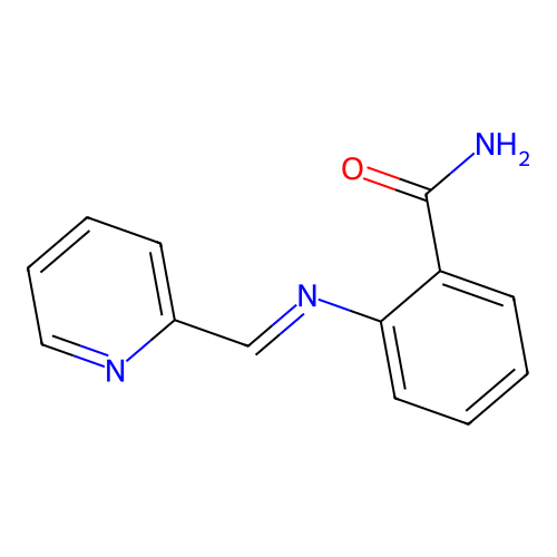 2-[(2-Pyridinylmethylene)amino]benzamide structure