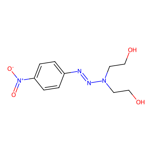 2-[2-Hydroxyethyl-[(4-nitrophenyl)diazenyl]amino]ethanol structure