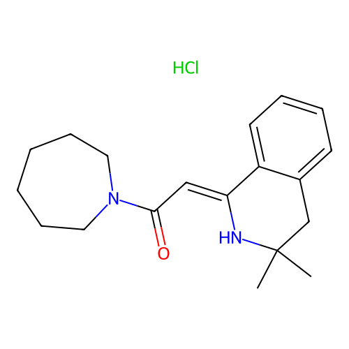 1-Azepan-1-yl-2-(3,3-dimethyl-3,4-dihydro-2H-isoquinolin-1-ylidene)-ethanone structure