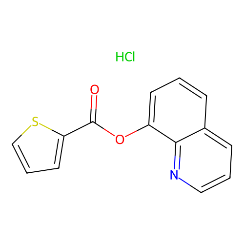 Quinolin-8-yl thiophene-2-carboxylate hydrochloride structure