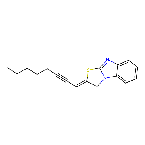 2-(2-Octynylidene)-2,3-dihydro[1,3]thiazolo[3,2-a]benzimidazole structure