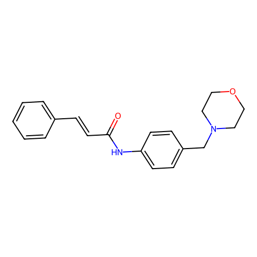 (E)-N-(4-Morpholin-4-ylmethyl-phenyl)-3-phenyl-acrylamide structure