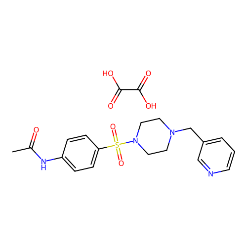 N-[4-(4-Pyridin-3-ylmethyl-piperazine-1-sulfonyl)-phenyl]-acetamide structure