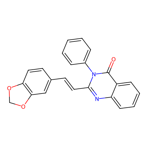 2-(2-Benzo[1,3]dioxol-5-yl-vinyl)-3-phenyl-3H-quinazolin-4-one structure