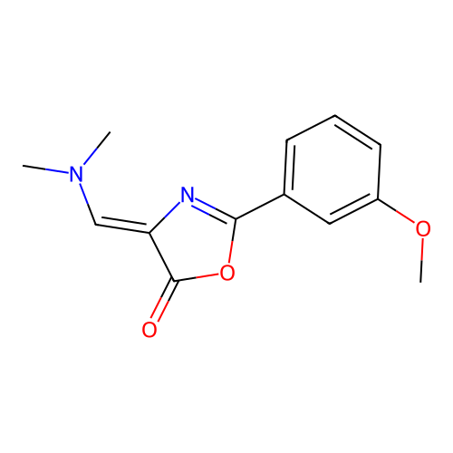 (4Z)-4-[(dimethylamino)methylidene]-2-(3-methoxyphenyl)-1,3-oxazol-5(4H)-one structure