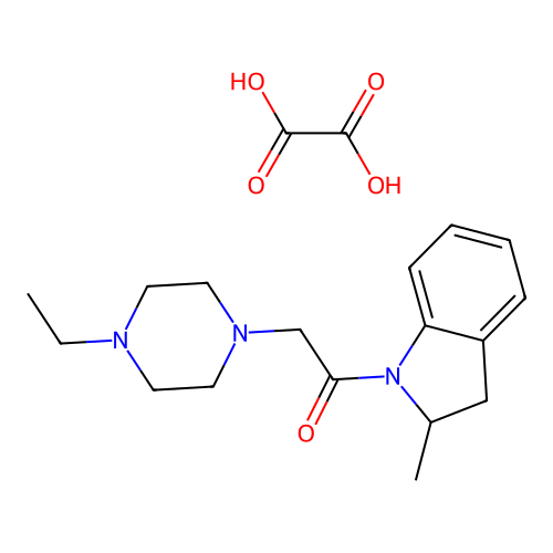 2-(4-Ethyl-piperazin-1-yl)-1-(2-methyl-2,3-dihydro-indol-1-yl)-ethanone structure