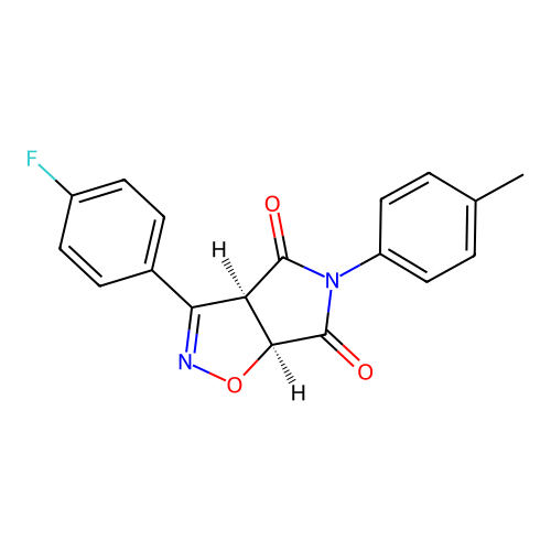 (3aR,6aS)-3-(4-fluorophenyl)-5-(p-tolyl)-3aH-pyrrolo[3,4-d]isoxazole-4,6(5H,6aH)-dione structure