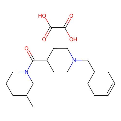 (1-Cyclohex-3-enylmethyl-piperidin-4-yl)-(3-methyl-piperidin-1-yl)-methanone structure