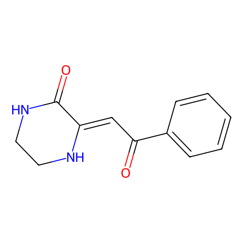 Piperazinone, 3-(2-oxo-2-phenylethylidene)- structure