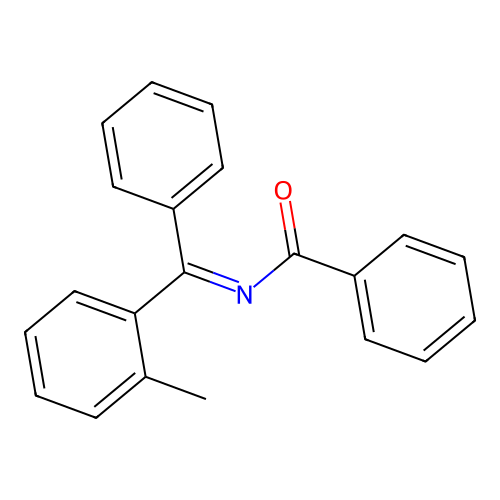 N-[(2-methylphenyl)(phenyl)methylene]benzamide structure