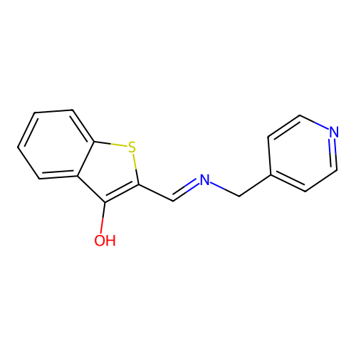 (2Z)-2-[(pyridin-4-ylmethylamino)methylidene]-1-benzothiophen-3-one structure