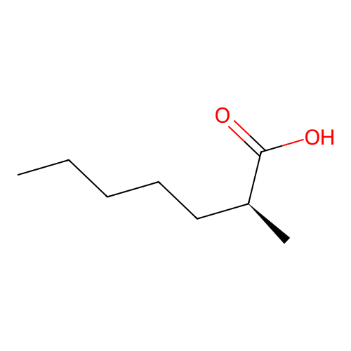 (2S)-2-methylheptanoic acid structure