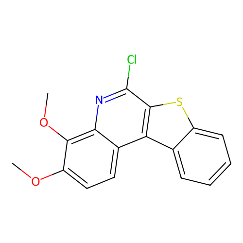 6-Chloro-3,4-dimethoxy[1]benzothieno[2,3-c]quinoline structure