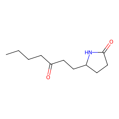 Pyrrolidin-2-one, 5-[3-heptanon-1-yl]- structure