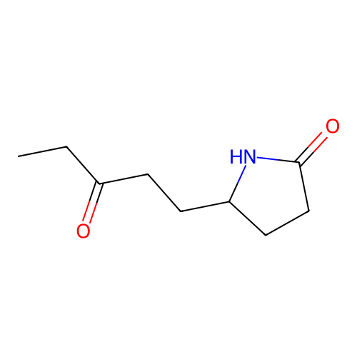 Pyrrolidin-2-one, 5-[2-propionylethyl]- structure