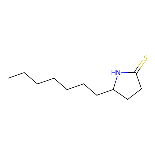 Pyrrolidin-2-thione, 5-heptyl- structure