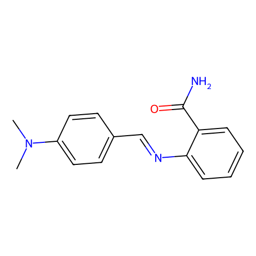 2-{[4-(Dimethylamino)benzylidene]amino}benzamide structure