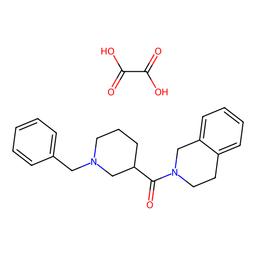 (1-benzylpiperidin-3-yl)(3,4-dihydroisoquinolin-2(1H)-yl)methanone oxalate structure