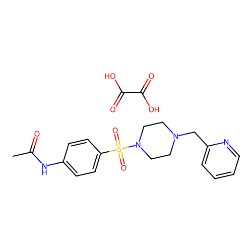 N-[4-(4-Pyridin-2-ylmethyl-piperazine-1-sulfonyl)-phenyl]-acetamide structure