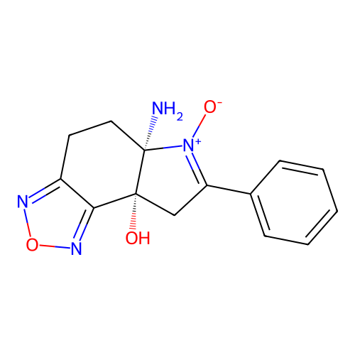 (5aR,8aR)-5a-amino-6-oxido-7-phenyl-5,8-dihydro-4H-pyrrolo[2,3-g][2,1,3]benzoxadiazol-6-ium-8a-ol structure