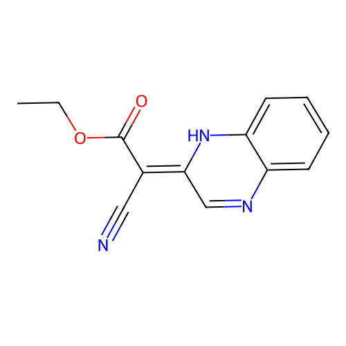 ethyl (2Z)-2-cyano-2-(1H-quinoxalin-2-ylidene)acetate structure