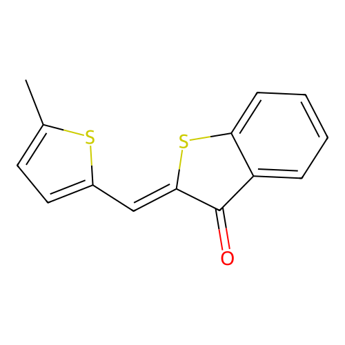 2-(5-Methyl-thiophen-2-ylmethylene)-benzo[b]thiophen-3-one structure