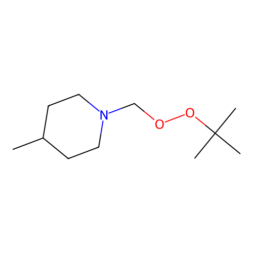 1-t-Butyldioxymethyl-4-methylpiperidine structure