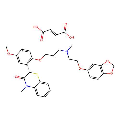 Levosemotiadil Fumarate structure