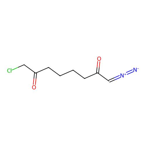 1-Chloro-8-diazooctane-2,7-dione structure