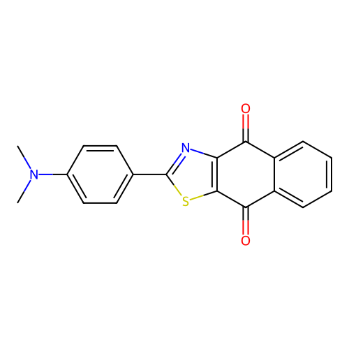 2-[4-(Dimethylamino)phenyl]benzo[f][1,3]benzothiazole-4,9-dione structure