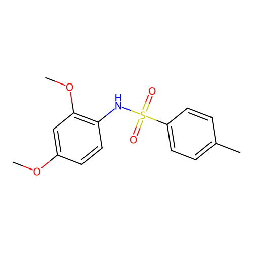 N-(2,4-dimethoxyphenyl)-4-methylbenzenesulfonamide structure