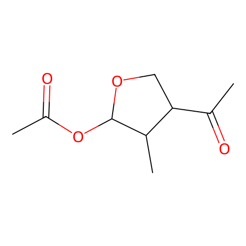 (4-Acetyl-3-methyloxolan-2-yl) acetate structure