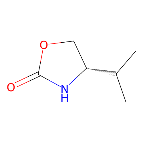 (4S)-4-(propan-2-yl)-1,3-oxazolidin-2-one structure