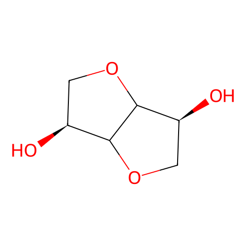(35,65)-Hexahydrofuro[3,2-b]furan-3,6-diol structure