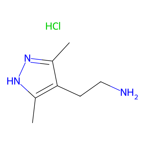 2-(3,5-dimethyl-1H-pyrazol-4-yl)ethanamine;hydrochloride structure