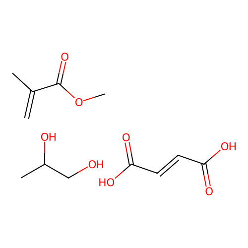 But-2-enedioic acid; methyl 2-methylprop-2-enoate; propane-1,2-diol structure