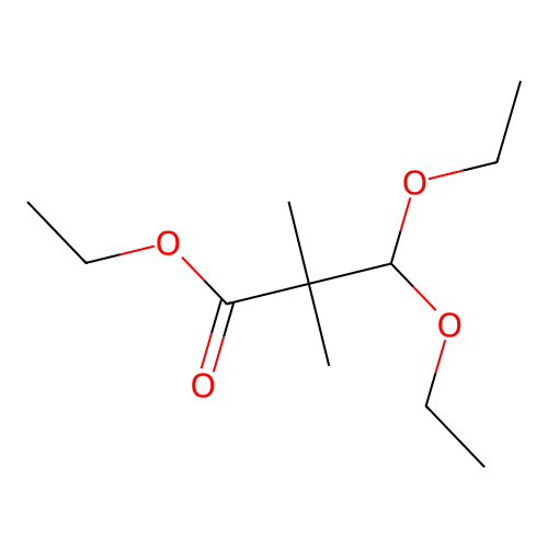 Propionic acid, 3,3-diethoxy-2,2-dimethyl-, ethyl ester structure