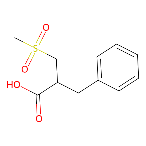 2-苄基-3-(甲磺酰基)丙酸 structure
