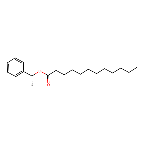 (r)-a-Phenylethyl dodecanoate structure