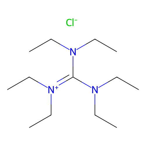 Ethanaminium, N-[bis(diethylamino)methylene]-N-ethyl-, chloride (1:1) structure