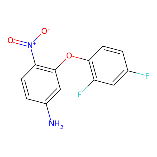 3-(2,4-Difluorophenoxy)-4-nitroaniline structure