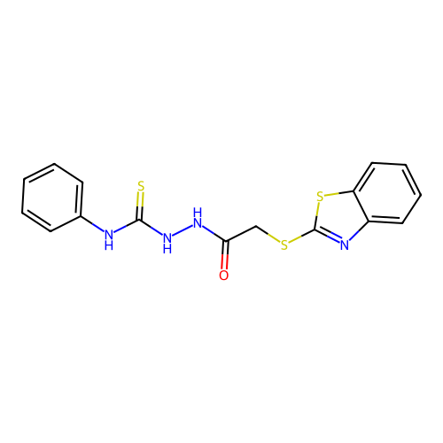 1-[[2-(1,3-Benzothiazol-2-ylthio)-1-oxoethyl]amino]-3-phenylthiourea structure