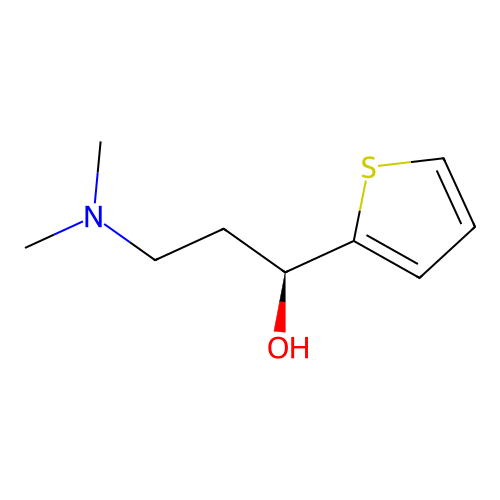 (1S)-3-(dimethylamino)-1-(thiophen-2-yl)propan-1-ol structure