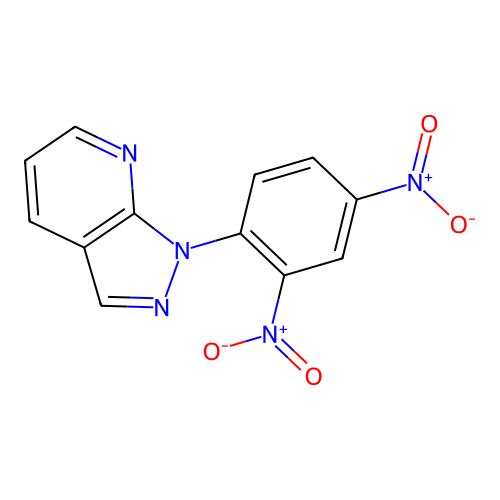 1-(2,4-Dinitrophenyl)pyrazolo[5,4-b]pyridine structure