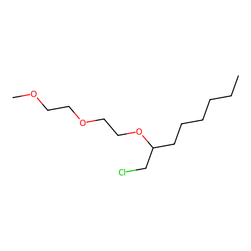 1-(Chloromethyl)-1-[2-(2-methoxyethoxy)ethoxy]heptane structure