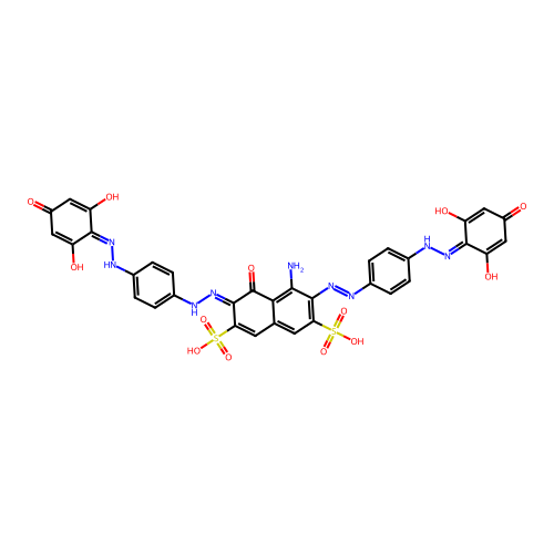 C34H25N9O13S2 structure